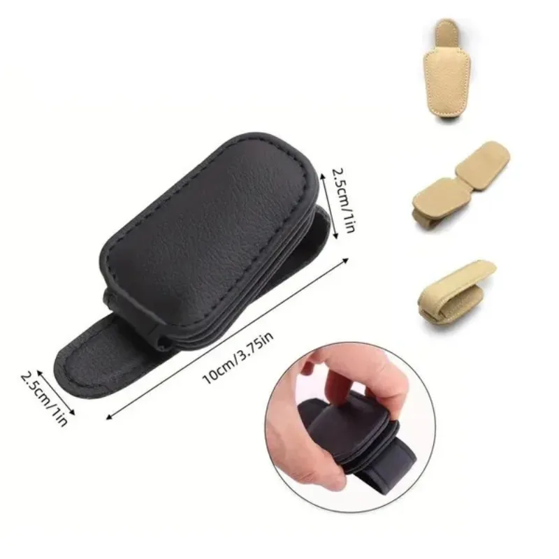 Support de lunettes de soleil pour pare-soleil de voiture, clip de carte de billet, multifonction, portable, accessoires d'intérieur automatique