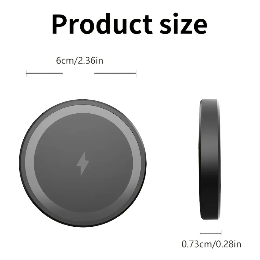 Chargeur sans fil magnétique pour iPhone 17 16 15 14 13 12 Pro Max et Airpods 4 Pro, station de charge rapide magnétique Magsafe