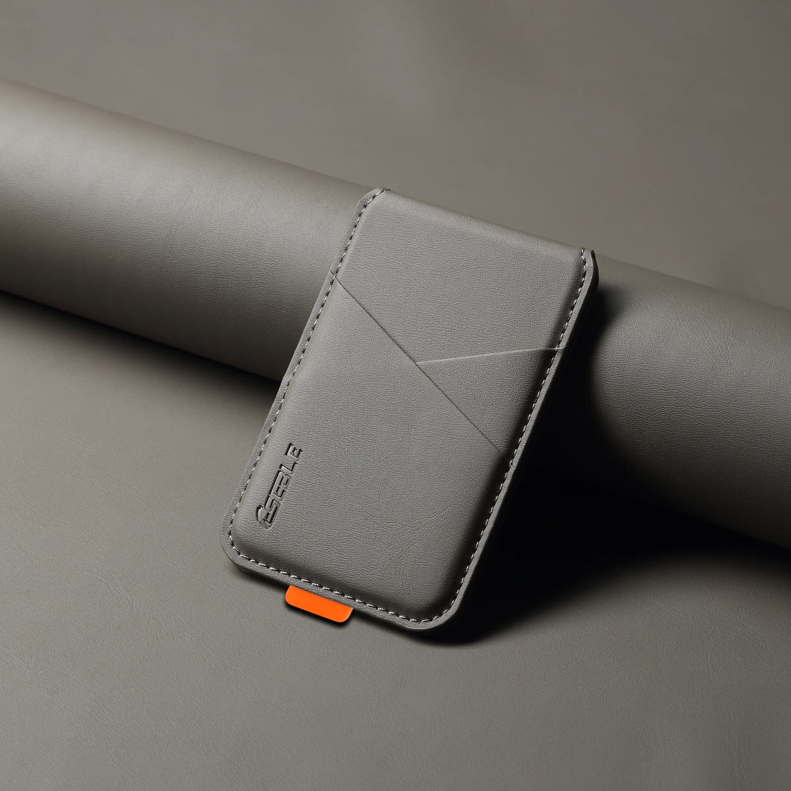 Porte-cartes magnétique en cuir PU de qualité supérieure, portefeuille anti-RFID compatible avec les smartphones à chargement sans fil magnétique